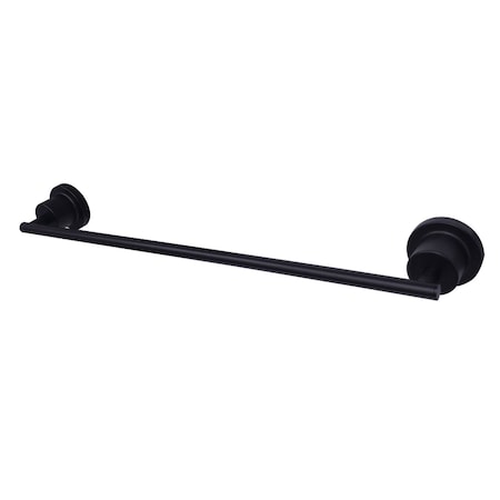 Kingston Brass BAH8212MB Concord 18" Single Towel Bar, Matte Black BAH8212MB
